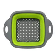 Collapsible Silicone Folding Drain Basket for Kitchen