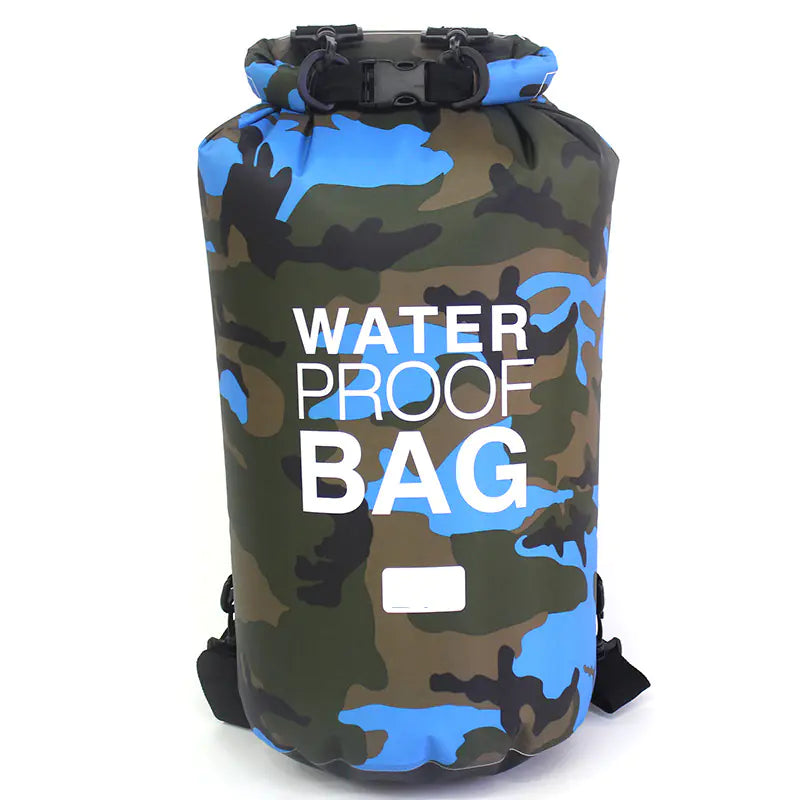 Bolsa Estanca Impermeable KREAVAN - Petate Marino Camuflaje para Kayak, Trekking y Playa (2L a 30L)