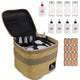 HIKEMAN Camping Portable Spice Set with 9 Spice Containers Pepper & Salt Spice Shakers Separable Storage Bag for Outdoor Travel Camping BBQ Picnic