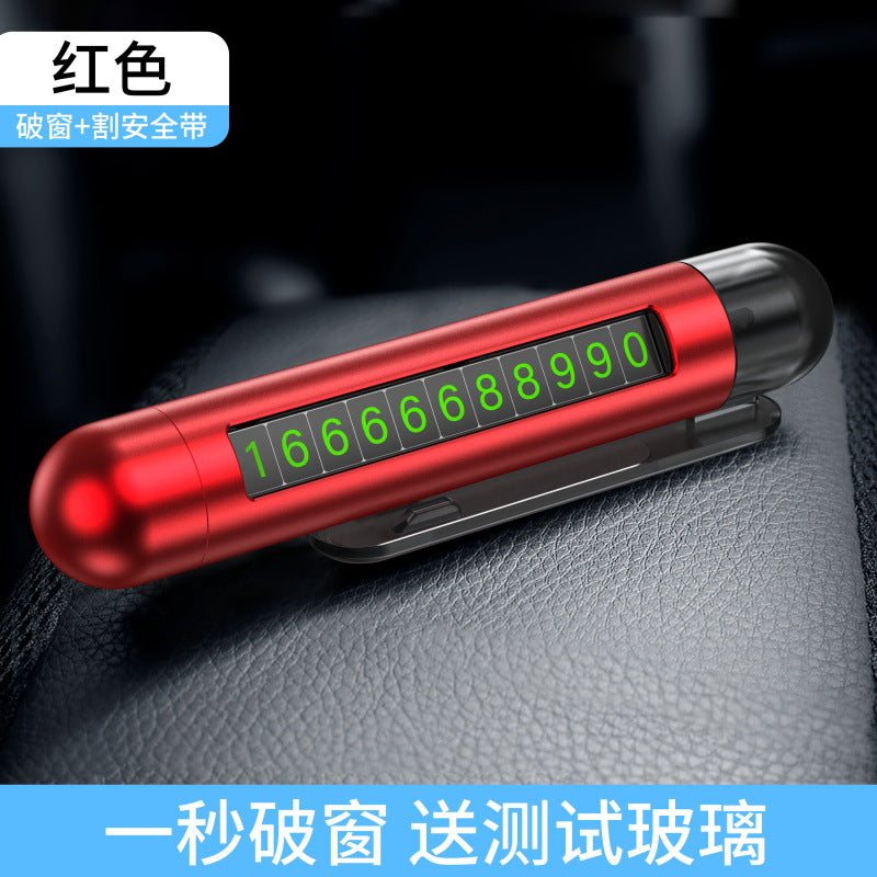 3-in-1 Mini Car Safety Hammer with Multifunctional Features