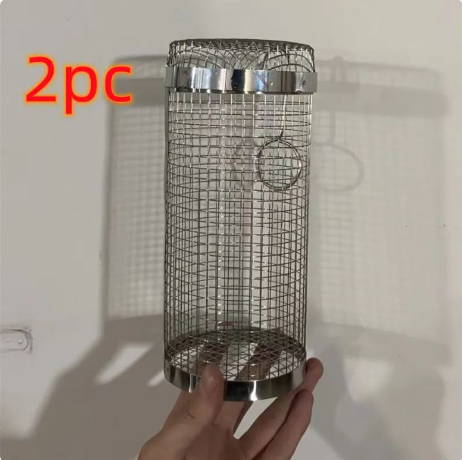 Rolling BBQ Grill Basket