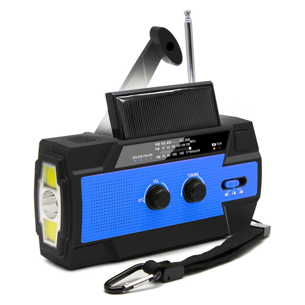 Emergency Crank Weather Radio with Flashlight & Charger