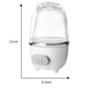 Dosificador de Sal de Precisión KREAVAN Precision-Dash — Salero Antihumedad de Vidrio Borosilicato, Control Cuantitativo de Especias y Sellado Hermético para Cocina Camper