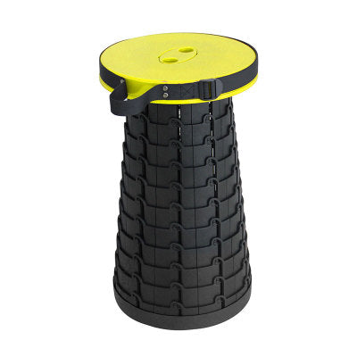 Taburete Telescópico KREAVAN Compact-Seat - Altura Regulable, Estructura Reforzada de Alta Resistencia y Diseño Portátil para Camping, Pesca y Senderismo