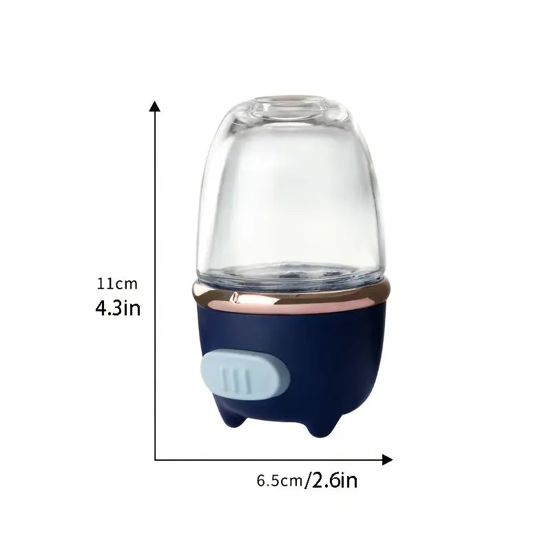 Dosificador de Sal de Precisión KREAVAN Precision-Dash — Salero Antihumedad de Vidrio Borosilicato, Control Cuantitativo de Especias y Sellado Hermético para Cocina Camper