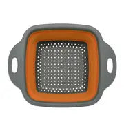 Collapsible Silicone Folding Drain Basket for Kitchen