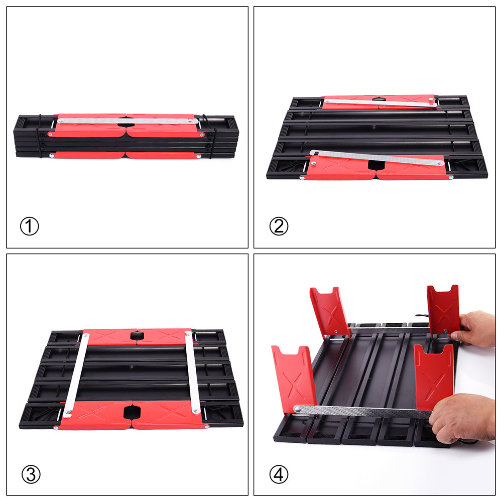 Mini Mesa de Camping KREAVAN Nano-Lite - Mesa Auxiliar de Aluminio Ultraligera (530g), Plegable y Portátil para Senderismo y Mochileros