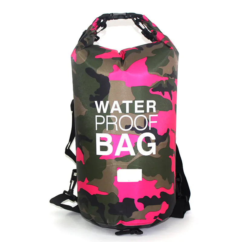 Bolsa Estanca Impermeable KREAVAN - Petate Marino Camuflaje para Kayak, Trekking y Playa (2L a 30L)