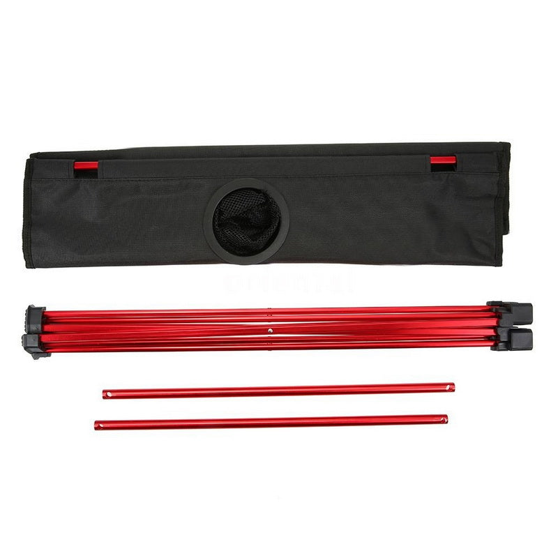 Mesa de Picnic KREAVAN Plegable de Aluminio - Mesa de Camping Portátil Estilo Maletín, Altura Ajustable y Estructura Reforzada para Exterior