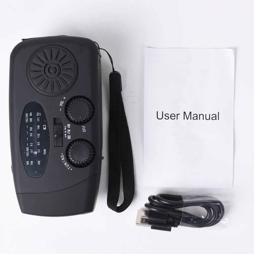 Upgraded Type-C Phone Charger Emergency Radio Flashlight
