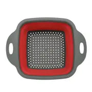 Collapsible Silicone Folding Drain Basket for Kitchen