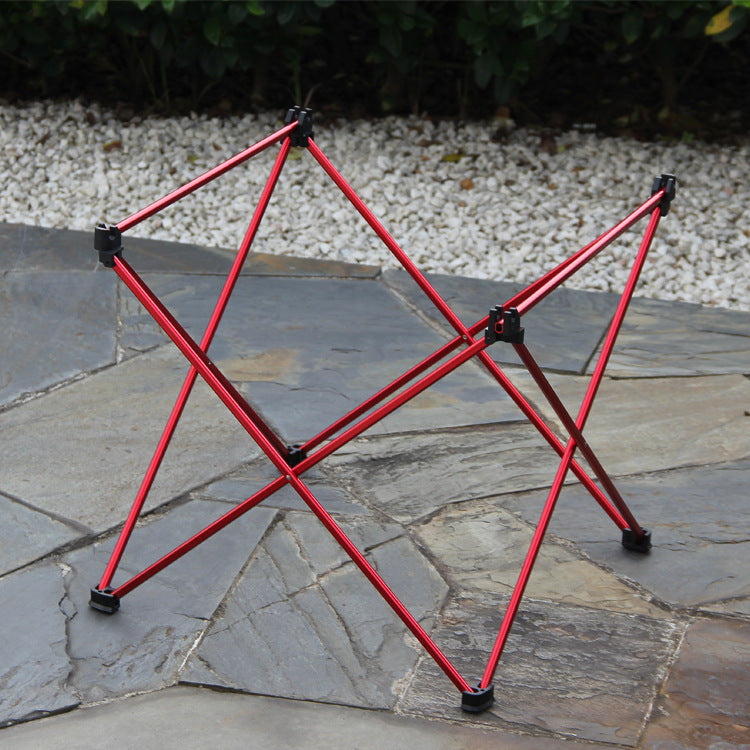 Mesa de Picnic KREAVAN Plegable de Aluminio - Mesa de Camping Portátil Estilo Maletín, Altura Ajustable y Estructura Reforzada para Exterior