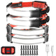 Rechargeable Headlamp 4 Pack 1000 Lumen 230° Wide Beam Headlamp with 3 Modes Super Bright LED Headlamp Lightweight Illumination Head Lamp with Red Taillight for Hiking Running Fishing Camping