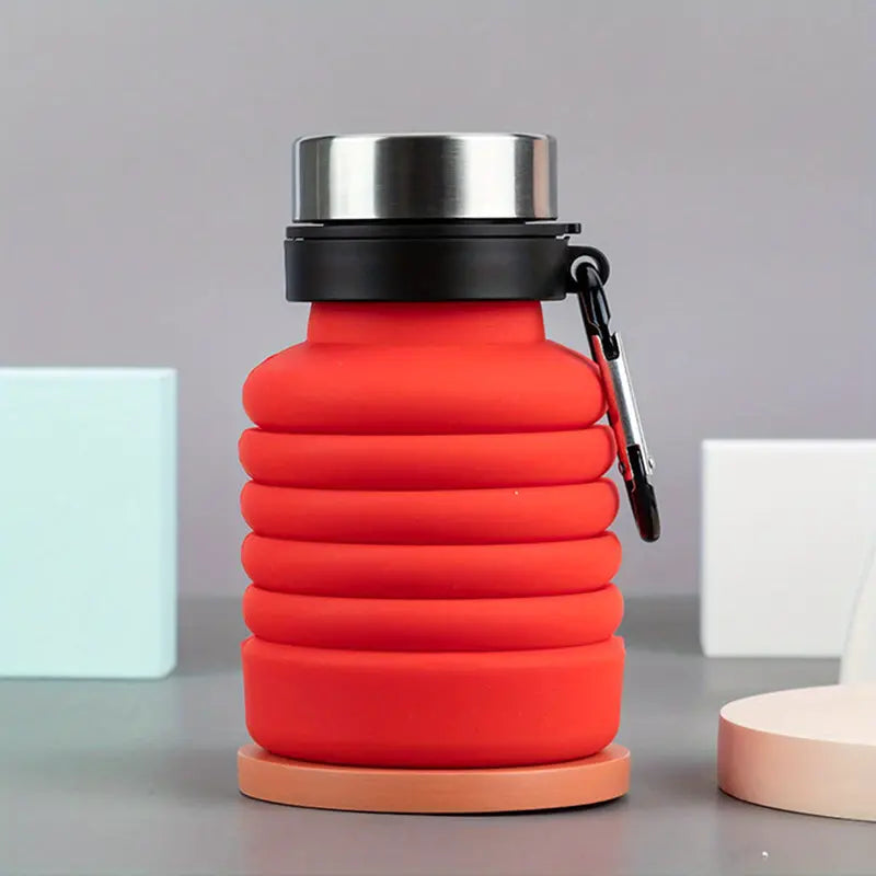 Folding Silicone Travel Kettle with Portable Handle