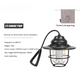 Lámpara de Camping Vintage KREAVAN Pine-Cone - Linterna LED Recargable de Metal, Diseño Retro y Correa de Cuero para Campamento y Jardín