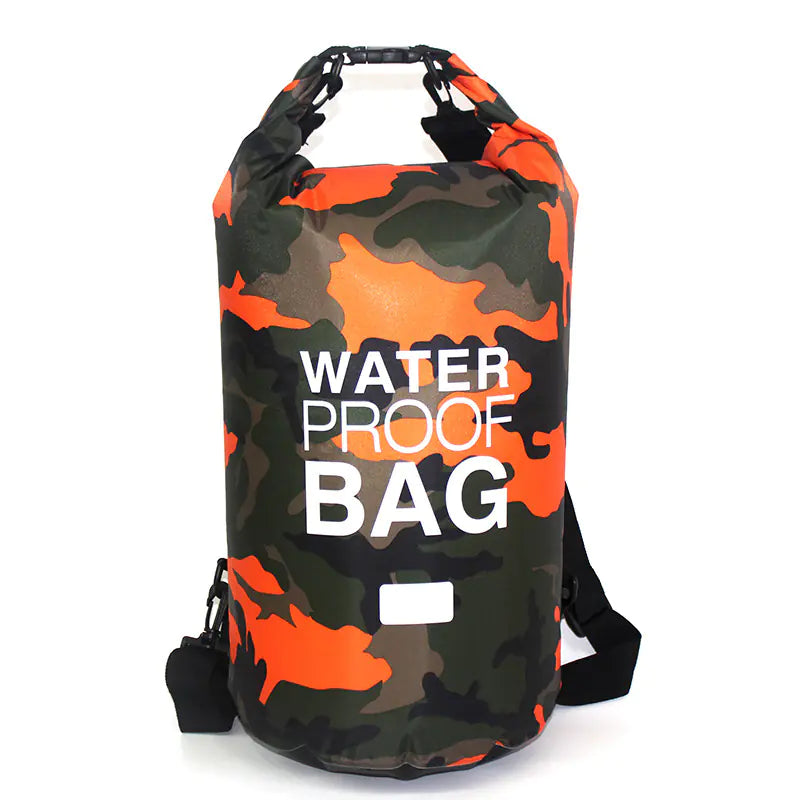 Bolsa Estanca Impermeable KREAVAN - Petate Marino Camuflaje para Kayak, Trekking y Playa (2L a 30L)