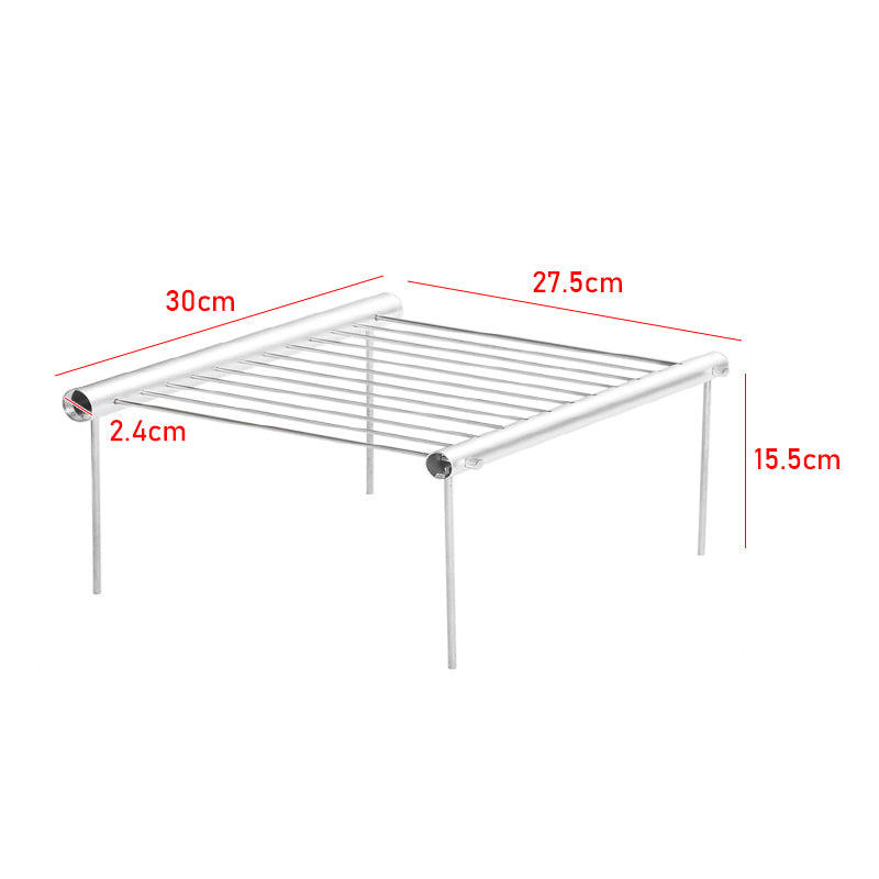 Portable Stainless Steel Folding BBQ Grill for Outdoors