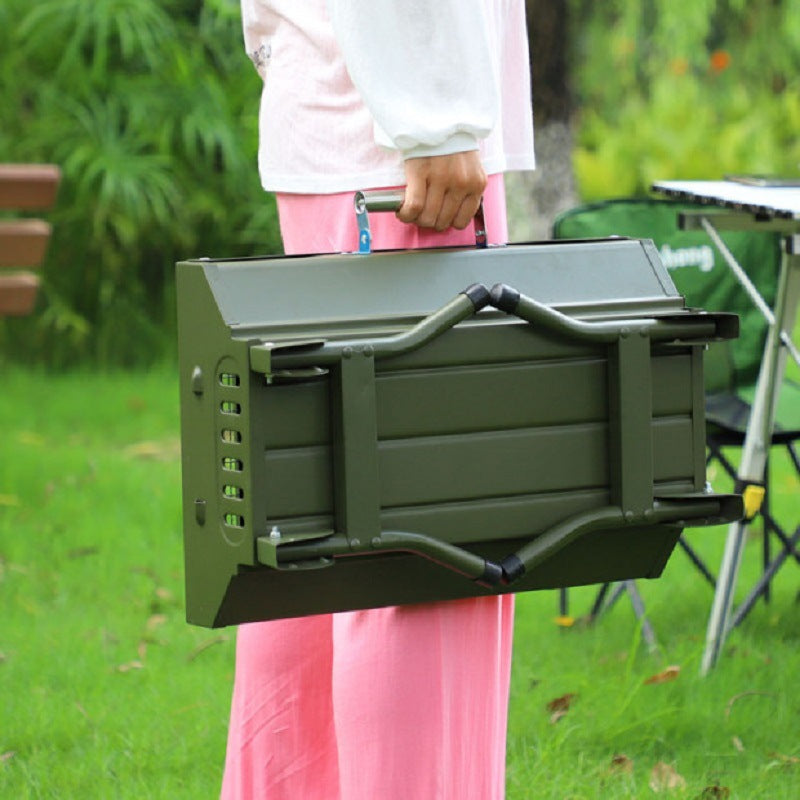 Large Portable Folding BBQ Grill for Outdoor Camping