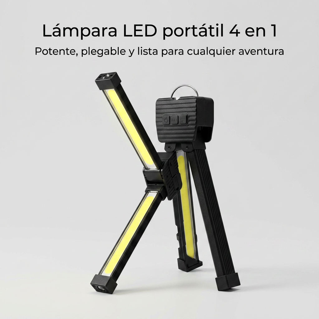 Foco LED de Trabajo Magnético y Recargable - Linterna de Inspección Ajustable 90°